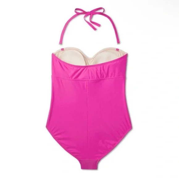 Kona Sol Women Full Coverage Tummy Control One Piece Swimsuit - NWT - Picture 4 of 11